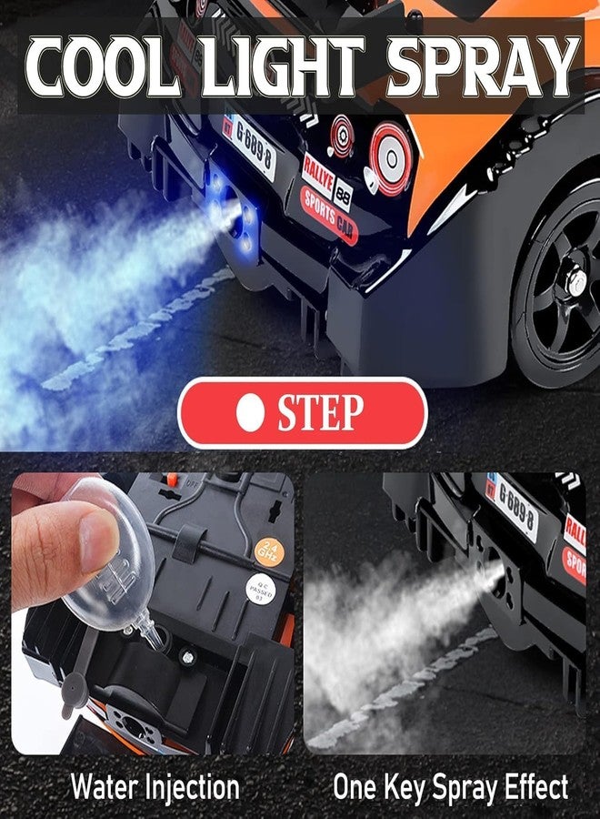 JOYJAY RC Drift Car 2.4GHz 1:16 Scale 4WD 18KM/H High Speed Remote Control Car with LED Lights, 1 Batteries and Rubber Tire, Racing Sport Toy Vehicle for Adults, Boys, Girls, and Kids (Black) - Image 5